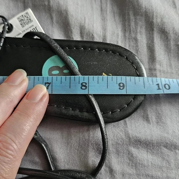 ZARA 100% Leather Black Flats Sandals Straps Size 8 8.5 insole 9  1/2" - Picture 8 of 8